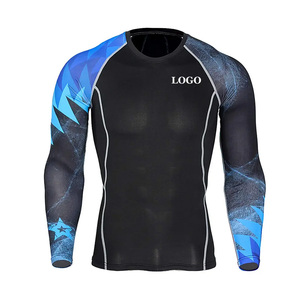 Haut de sport pour homme à manches longues, sublimé, personnalisé, séchage rapide, léger, pour entraînement sportif, vente en gros - Product Image 1