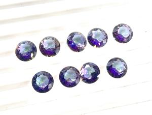 Piedras preciosas sueltas de topacio místico redondo de 10MM de alta calidad calibradas piedras altas de 6MM - Product Image 5