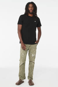 T-shirt en jersey de coton noir OEM pour homme, respirant, col rond, vêtements de sport, fabricant, prêt pour le patchwork - Product Image 4