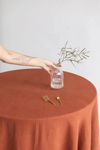 Vente en gros lot de nappe ronde en coton pour hôtel, banquet, mariage, événements, nappe d'extérieur antirouille, décoration de table faite à la main - Product Image 2