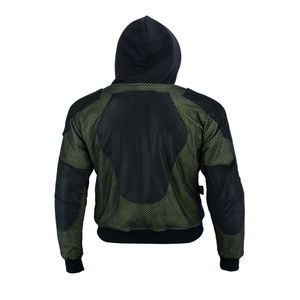 Sweat-shirt de moto OEM pour homme en Kevlar avec fermeture éclair argentée et doublure en aramide, coupe-vent et protecteur, style sécurité - Product Image 3