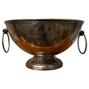 Modern Eco-Friendly Customizable Silver Metal Ice Bucket Wine Cooler Stainless Steel for Bowl Ring Handle Punch Bowl Bar - Product Image 4
