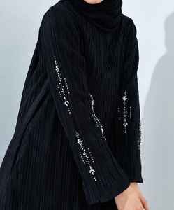 Abaya de Dubaï brodée, modeste, élégante, pour fête de mariage et occasion spéciale, abordable, haute qualité - Product Image 3