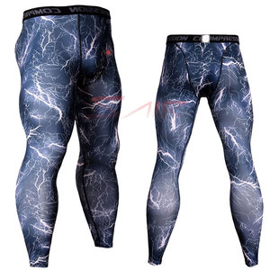 Leggings unis sans couture pleine longueur pour hommes fabriqués au Pakistan - Product Image 1