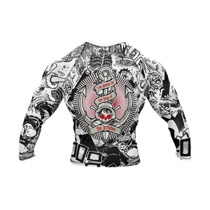 Custom Printed Rash Guard UPF 50+ Sun Protection <b>Swim</b> <b>Shirt</b> for <b>Men</b> & Women Quick-Dry Polyester Spandex OEM/ODM Available - Product Image 5