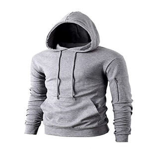 Sweatshirts à capuche surdimensionnés pour hommes personnalisés, pull à capuche, broderie, 100% coton, respirant, couleur unie, hauts à capuche vierges - Product Image 4