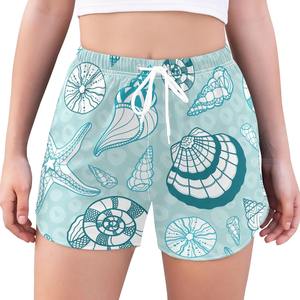 Short imprimé par sublimation de qualité supérieure Short décontracté personnalisé Short pour femme 100% coton Short léger pour femme - Product Image 3
