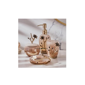 Dispensador de jabón de gran tamaño, accesorios de baño de Metal y vidrio, dispensador de jabón para fregadero, dispensador casero artesanal de la mejor calidad - Product Image 3