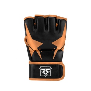 Gants Mma personnalisés Gants de boxe pro en cuir Pu blanc de conception professionnelle par Rukhmal Sports - Product Image 2