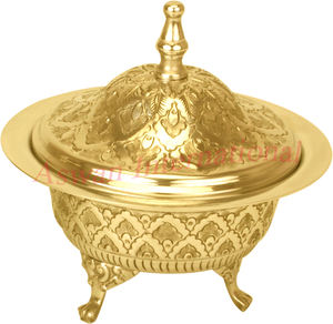 Diseño de tulipán, cuencos de fecha árabe de latón, forma redonda para servir en la cocina y Decoración de mesa para sopa y frutas secas, Comprador comercial - Product Image 4