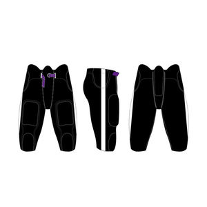 กางเกงคาดเอวกันกระแทกสำหรับอเมริกันฟุตบอลรักบี้มีเบาะรอง5แผ่น - Product Image 2