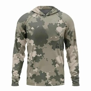 Conjuntos Unisex de Camisa de Pesca con Capucha de Manga Larga, Secado Rápido, Resistente a los Rayos UV UPF50, Transpirable, Impermeable, Técnicas de Impresión OEM ODM - Product Image 5