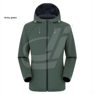 OEM-Chaqueta de exterior impermeable para hombre, nuevo diseño, 100% poliéster, suave, para senderismo - Product Image 2