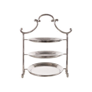 Support à gâteau haut en aluminium sur trépied, décoration de service de gâteaux pour mariage et restaurant, présentoir de luxe - Product Image 5