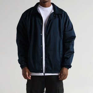 Stylish Plain Men <b>Coaches</b> Jackets With Custom Logo Printing And Embroidery Lightweight Windproof Men Winter <b>Coaches</b> Jacket - Product Image 1
