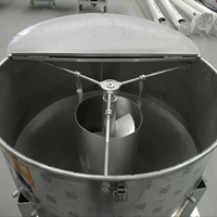 Mélangeur d'aliments en acier inoxydable de type cône électrique, de 300 à 1000 kg par lot, pour le mélange de poudres et de pré-mélanges alimentaires