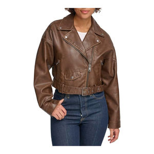 แจ็กเก็ตหนังสีทึบอเนกประสงค์แจ็กเก็ตหนังลำลองออกแบบได้ตามต้องการ - Product Image 1