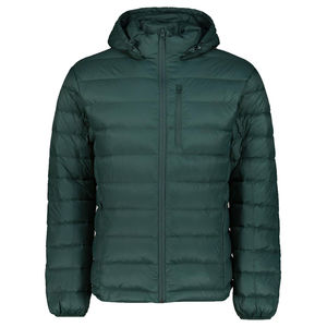 Veste matelassée d'hiver décontractée avec logo personnalisé pour hommes, tissu en toile épaisse de haute qualité, col à capuche chaud, nylon le plus vendu en taille XS - Product Image 1