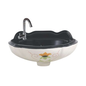 Lavabo con estampado azul, encimera de diseño moderno Simple europeo, fregadero de Arte de cerámica, Rectangular hecho a mano brillante para hoteles - Product Image 4