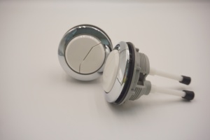 Circle 2-<b>Button</b> <b>Flush</b> Plate for Two Piece <b>Toilets</b> High Quality <b>Toilet</b> Push <b>Buttons</b> - Product Image 3