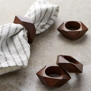 Anillo de Servilleta de Madera de Diseño de Marca Privada para Decoración de Mesa, Mejora la Experiencia Gastronómica con Artesanía de Madera Artística - Product Image 1