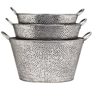 Cubitera Grande Moderna de Lujo en Acero Inoxidable Martillado Dorado Mate para Botellas de Vino, para Hogar, Hotel, Eventos y Bares - Product Image 2