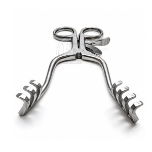 Écarteur chirurgical manuel réutilisable en acier inoxydable de qualité supérieure, à quatre griffes, avec poignée à cliquet pour tissus - Product Image 5