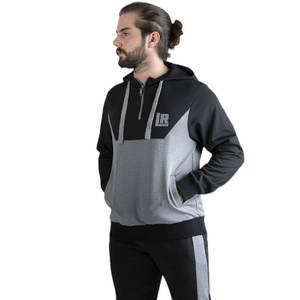 Chándal con capucha y forro polar de algodón de calidad superior para hombre hecho a medida OEM, informal, ecológico, de talla grande, transpirable, a prueba de viento para invierno - Product Image 5