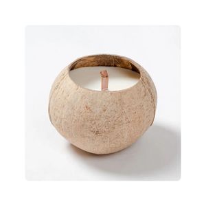 Tazón de Cáscara de Coco Vacío Natural Ecológico Personalizado al por Mayor para la Elaboración de Velas Modernas, Uso en Campamentos, Marca VIETCHOICE - Product Image 1