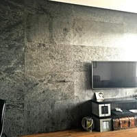 Revêtement mural extérieur en pierre naturelle flexible OEM, panneau décoratif, carrelage souple pour extérieur, ardoise, certifié CE, garantie 5 ans