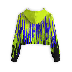 Sudadera con capucha de algodón/poliéster para mujer, Top corto, sudaderas con estampado de sublimación, sudaderas diseñadas por OEM de invierno - Product Image 6