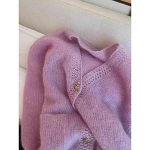Women's Striped Open-Knit Long Sleeve Button Sweater Sizes S-XL Custom OEM/ODM - Product Image 3