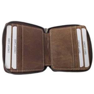 Portefeuille court en cuir à motif de galets Vintage de haute qualité avec fermeture à glissière Portable plusieurs fentes pour cartes sac à main pour la vente en gros en vrac - Product Image 6