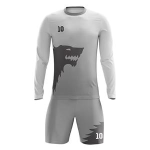 Uniforme de Fútbol Personalizado al por Mayor, Nuevo Diseño, Jersey Deportivo de Poliéster Sublimado, Conjunto de Jersey y Pantalones Cortos de Fútbol - Product Image 5