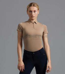 Camiseta de Equitación Profesional para Mujer, Transpirable, Ligera, Elástica, Absorbe la Humedad, Entrenamiento, Equitación, Cómoda - Product Image 1
