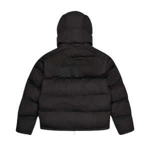 OEM High Quality <b>Women's</b> Winter <b>Crop</b> <b>Puffer</b> <b>Jacket</b> Custom Made Breathable Design Nylon Polyester Long Sleeves Plain Dyed Fabric - Product Image 4