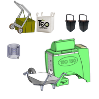 Composteur de déchets alimentaires français TEO 120 de haute qualité, technologie basse, pack complet, équipement de traitement des déchets