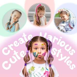 Accessoires <span class=keywords><strong>de</strong></span> cheveux <span class=keywords><strong>de</strong></span> mode pour les filles, extensions <span class=keywords><strong>de</strong></span> cheveux colorées pour les filles, accessoires <span class=keywords><strong>de</strong></span> jour <span class=keywords><strong>de</strong></span> cheveux fous - Product Image 5