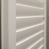 Volets en PVC pour fenêtres, volets de style plantation en bois pour fenêtres, volets en bois à lamelles pour intérieur, électriques ou manuels
