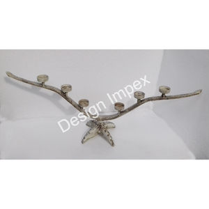 Candelero de decoración navideña y navideña, portavelas elegante de Metal, pieza de exhibición de vajilla, portavelas de aluminio, venta - Product Image 2