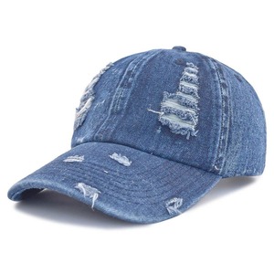 Casquette de baseball en denim unisexe de haute qualité avec broderie à la main de conception confortable et impression bouffante meilleur prix de gros - Product Image 2