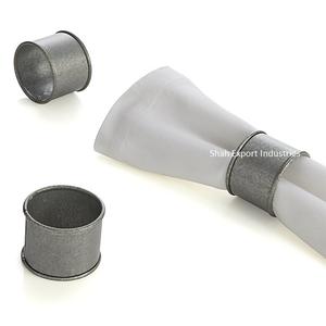 Servilletero de metal galvanizado de forma redonda mayorista para servilletero de decoración de mesa de fiesta de cena de granja - Product Image 4