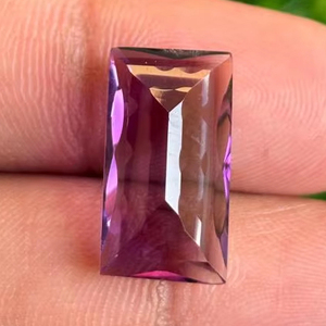 Directo del fabricante de la India Amatista natural Corte cóncavo Rectángulo Piedra preciosa suelta Pulida y sin configurar - Product Image 3