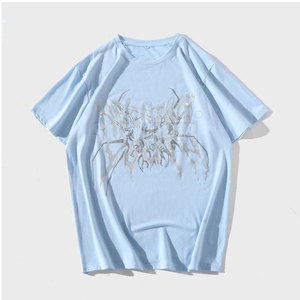 เสื้อยืดไรน์สโตนสำหรับผู้ชายเสื้อยืดออกกำลังกายพิมพ์ลายโลโก้ของคุณเอง - Product Image 3