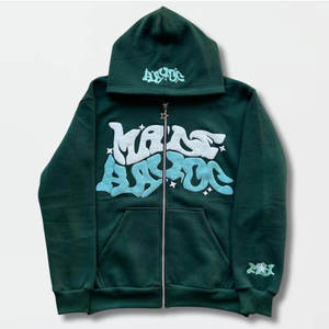 Sudadera con Capucha Extra Grande de Invierno de Alta Calidad, Bordada, Estilo Hip Hop, con Estampado de Letras en Espuma 3D Personalizada para Hombre - Product Image 6