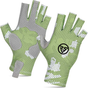 Guantes de pesca personalizados de medio dedo con su propio diseño y logotipo Equipo de pesca sublimado - Product Image 5