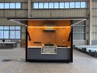 Bar de piscine extérieur, cuisine extérieure, station de boissons modulaire préfabriquée étanche pour piscine de complexe de luxe