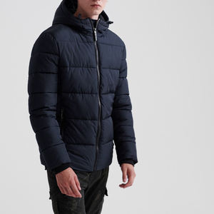 Veste matelassée personnalisée coupe-vent vente en gros Veste matelassée imprimé OEM Veste d'hiver de haute qualité pour hommes Veste matelassée à bulles à la mode - Product Image 2