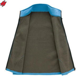 Ligero Polar Fleece Reversible Bajo MOQ Venta al por mayor OEM Hombres Anti Pilling Invierno Personalizado Polar Fleece Chaleco para hombres - Product Image 5