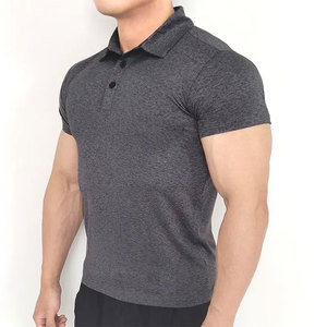 Camiseta Deportiva de Golf para Hombre, Personalizada, de Alta Calidad, Sólida, Transpirable, de Algodón/Fibra de Bambú, para Verano, Informal - Product Image 3